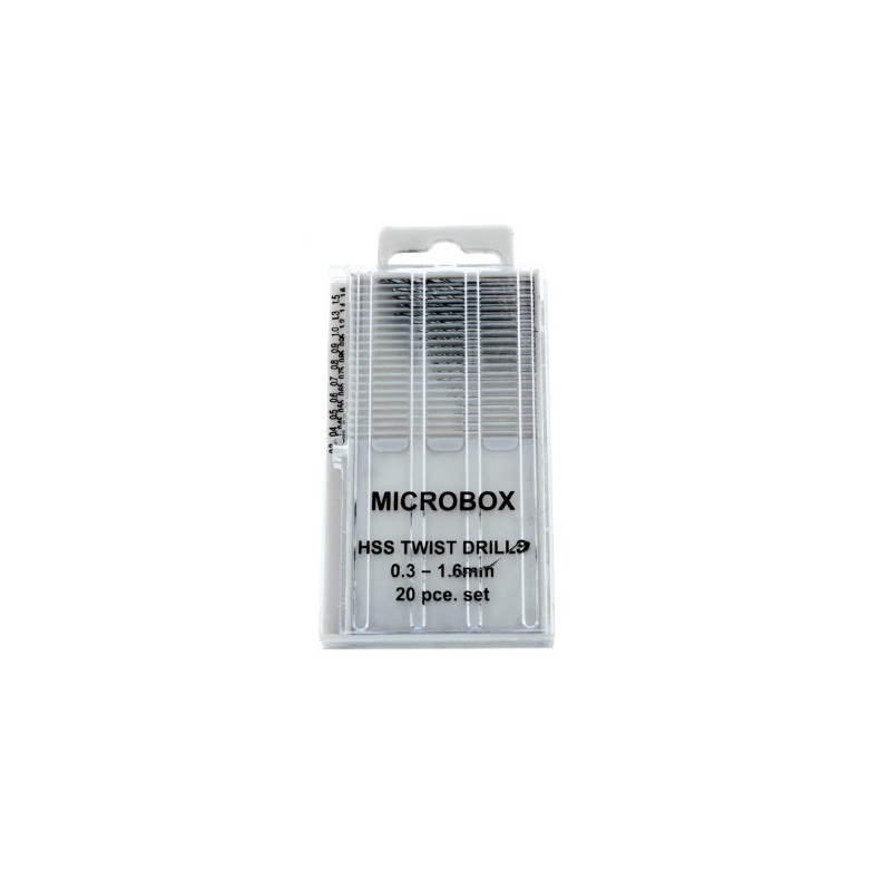 [T01001] Set de 20 brocas, 0,3-1,6 mm - Herramientas