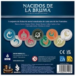Fichas de metal esmaltadas deluxe - Nacidos de la Bruma