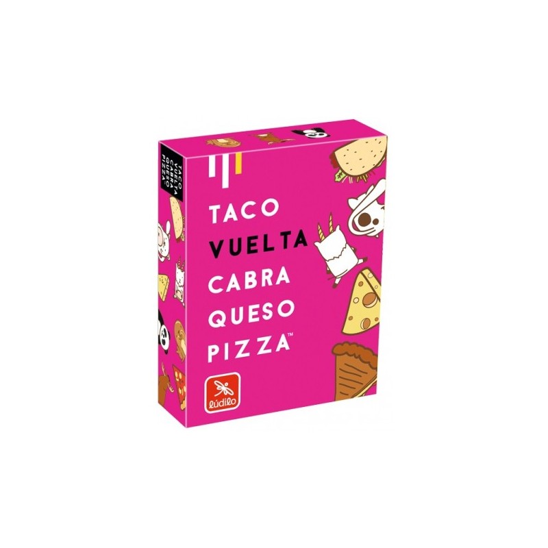 Taco, vuelta, cabra, queso, pizza
