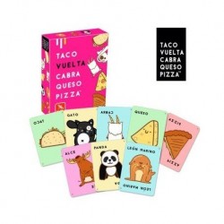 Taco, vuelta, cabra, queso, pizza