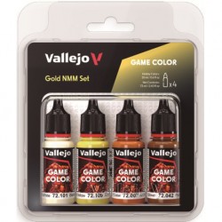 Vallejo-72395 Game Color Set 18 ml - Gold NMM