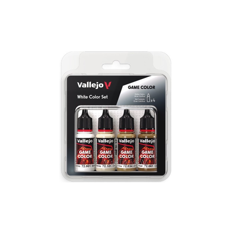 Vallejo-72386 Game Color Set 18 ml - White Color