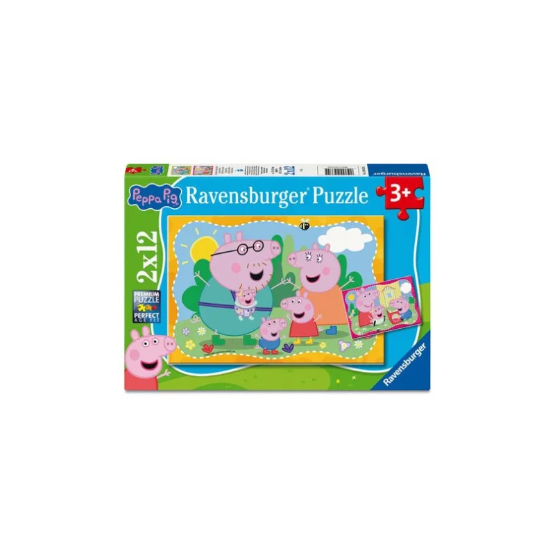 Familias felices - Peppa Pig - Puzzle 2x12 Pz