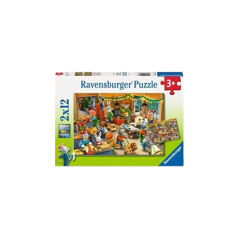 Taller de Navidad - Puzzle 2x12 Pz
