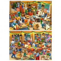 Taller de Navidad - Puzzle 2x12 Pz