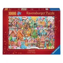 Pueblo de galletas navideñas - Puzzle 1000 Piezas