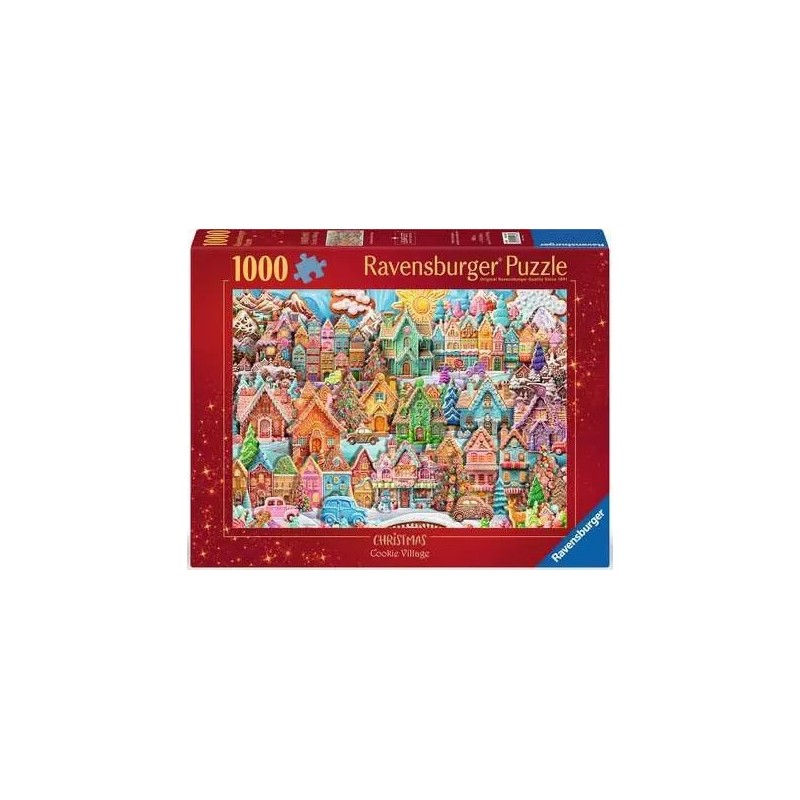 Pueblo de galletas navideñas - Puzzle 1000 Piezas