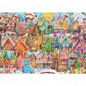 Pueblo de galletas navideñas - Puzzle 1000 Piezas