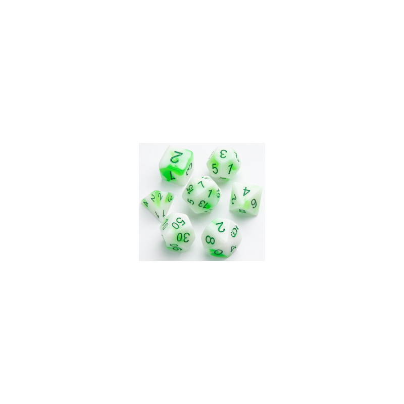 Toxic Stones RPG Dice Set (7 pcs)