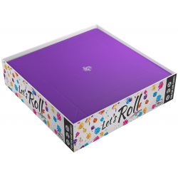 Magnetic Dice Tray Square Black/Purple