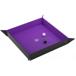 Magnetic Dice Tray Square Black/Purple