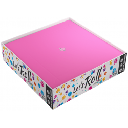 Magnetic Dice Tray Square Black/Pink