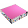Magnetic Dice Tray Square Black/Pink