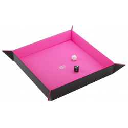 Magnetic Dice Tray Square Black/Pink