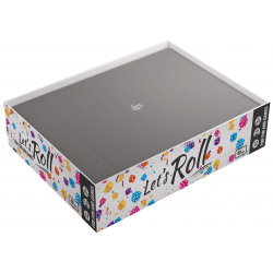 Magnetic Dice Tray Rectangular Black/Gray