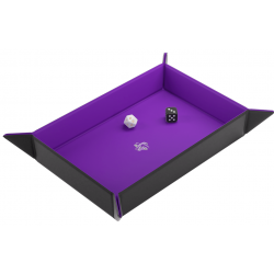 Magnetic Dice Tray Rectangular Black/Purple