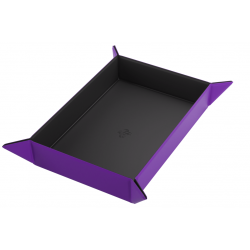 Magnetic Dice Tray Rectangular Black/Purple