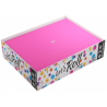 Magnetic Dice Tray Rectangular Black/Pink