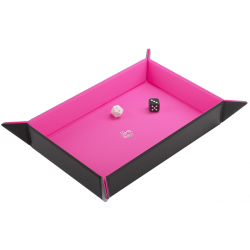Magnetic Dice Tray Rectangular Black/Pink