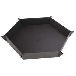 Magnetic Dice Tray Hexagonal Black/Gray