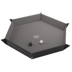 Magnetic Dice Tray Hexagonal Black/Gray