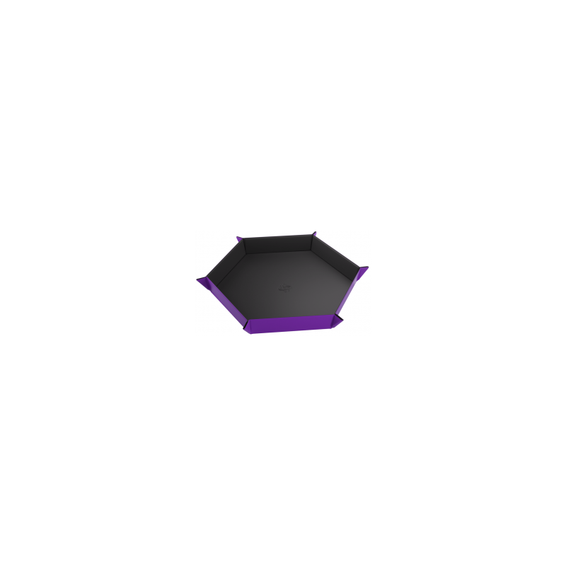 Magnetic Dice Tray Hexagonal Black/Purple
