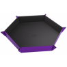 Magnetic Dice Tray Hexagonal Black/Purple
