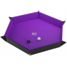 Magnetic Dice Tray Hexagonal Black/Purple