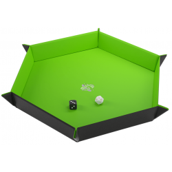 Magnetic Dice Tray Hexagonal Black/Green