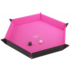 Magnetic Dice Tray Hexagonal Black/Pink