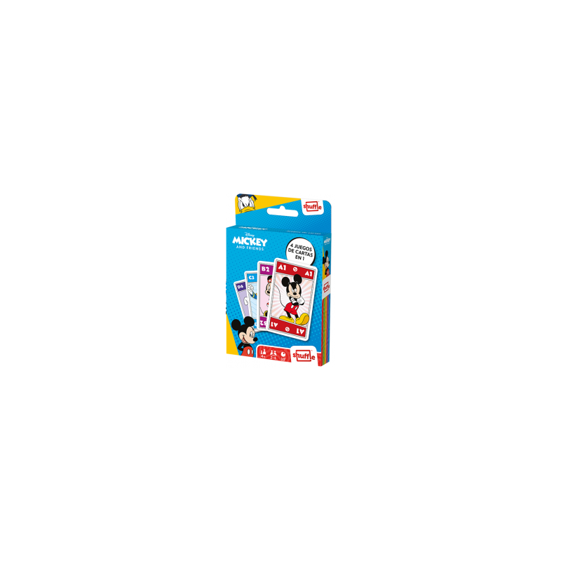 Mickey & Friends - Juego de cartas 4 en 1