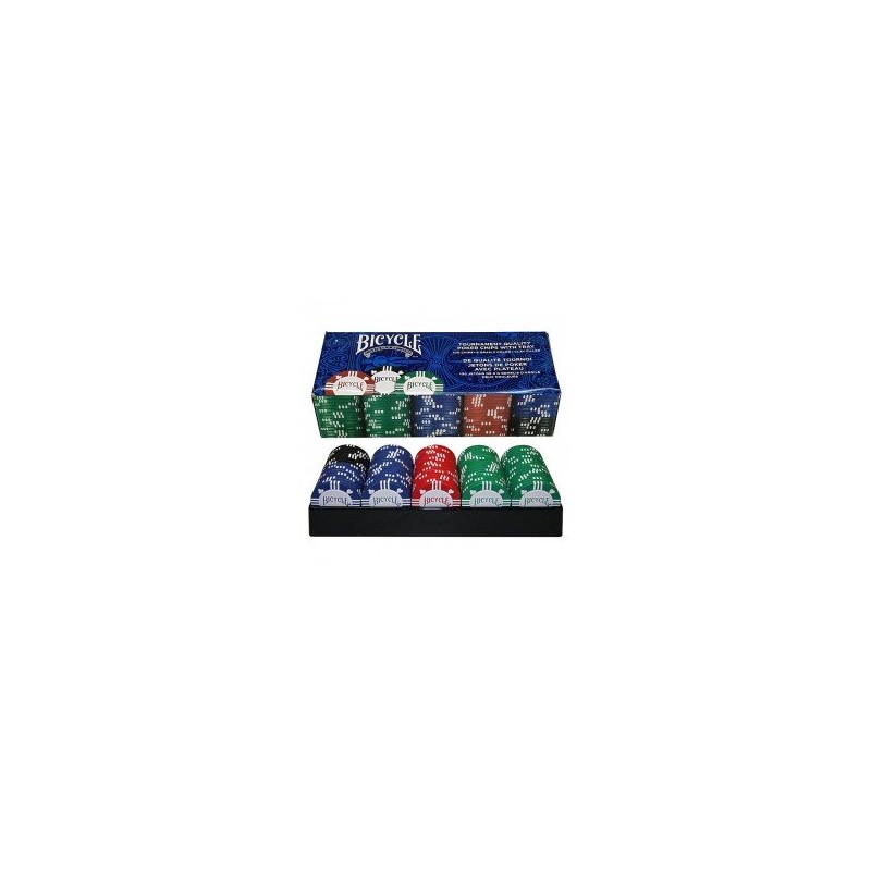 Caja De 100 Fichas Bicycle De Poker Clay