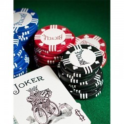 Caja De 100 Fichas Bicycle De Poker Clay