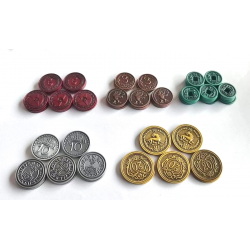80 Monedas Metálicas (Scythe & Expediciones)