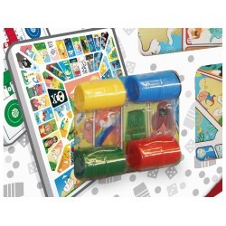 Tablero Parchís-Oca Madera Con Acc 40x40 Cm